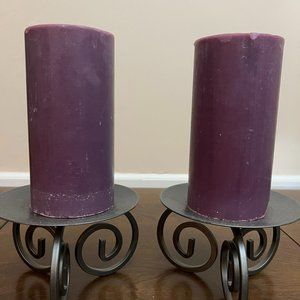 Pillar Candle Holders & Candles